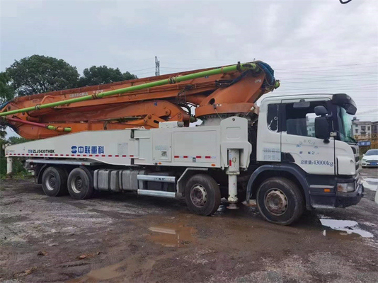 33T 사용된 트럭 콘크리트 펌프, 37 미터 시멘트 펌프 트럭 ZLJ5293THB125-37