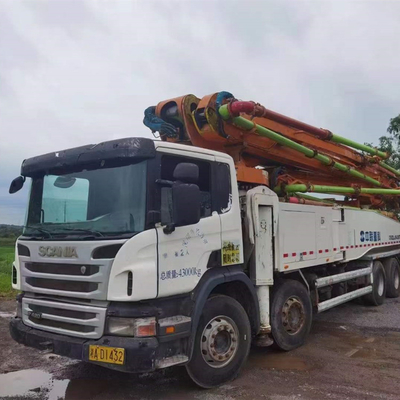 33T 사용된 트럭 콘크리트 펌프, 37 미터 시멘트 펌프 트럭 ZLJ5293THB125-37